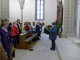 Diözesale Aussendung der Sternsinger des Bistums Fulda in St. Crescentius (Foto: Karl-Franz Thiede)